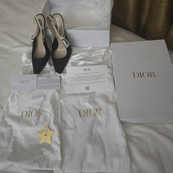 J'Adior Slingback PumpBlack Technical Fabric 37/ US 6.5 - Picture 11 of 17